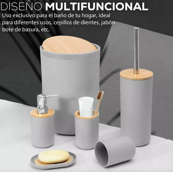 Set baño 6 piezas