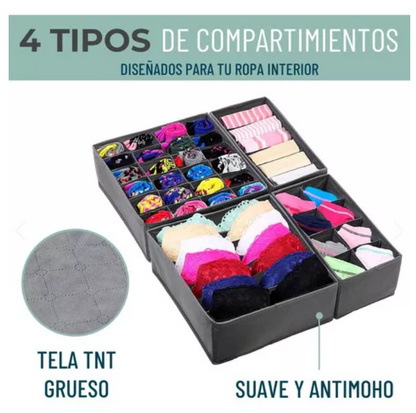 Organizador ropa interior 4 en 1